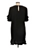 Charles Henry Solid Black Casual Dress Size L - photo 2