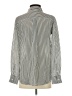 Everlane 100% Silk Stripes Gray Long Sleeve Silk Top Size 2 - photo 2
