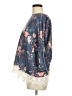 Love on a Hanger Floral Blue 3/4 Sleeve Blouse Size M - photo 5
