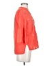 120% Lino Stars Orange 3/4 Sleeve Button-Down Shirt Size S (estimated) - photo 4