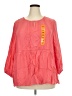 Fever 100% Rayon Pink 3/4 Sleeve Blouse Size XXL - photo 1