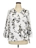 Apt. 9 100% Polyester White 3/4 Sleeve Blouse Size XXL - photo 1
