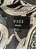 VICI 100% Polyester Paisley Silver Long Sleeve Blouse Size S - photo 7