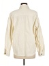 Double Zero Solid Ivory Long Sleeve Button-Down Shirt Size M - photo 2
