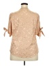 Shein Tan Short Sleeve Blouse Size XXL - photo 2