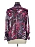 Laura Scott 100% Polyester Purple Long Sleeve Blouse Size XL - photo 2