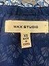 Max Studio 100% Polyester Blue Sleeveless Blouse Size XS - photo 7