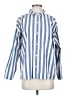 Hanna Andersson Stripes Blue Long Sleeve Button-Down Shirt Size S - photo 1