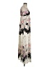 En Creme 100% Polyester Floral Ivory Cocktail Dress Size S - photo 4