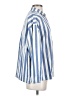 Hanna Andersson Stripes Blue Long Sleeve Button-Down Shirt Size S - photo 4