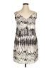 Unbranded 100% Polyester Graphic Silver Cocktail Dress Size 14 - photo 1