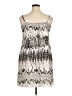 Unbranded 100% Polyester Graphic Silver Cocktail Dress Size 14 - photo 2