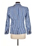 J.Crew 100% Linen Checkered-gingham Blue Blazer Size 6 - photo 2