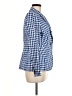 J.Crew 100% Linen Checkered-gingham Blue Blazer Size 6 - photo 4