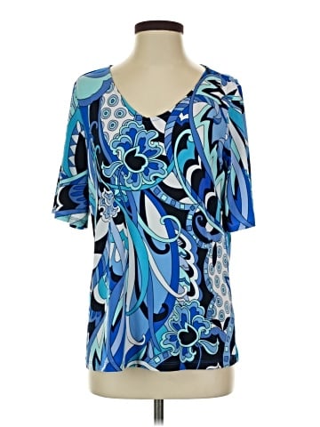 Susan Graver Short Sleeve Blouse (view 1)