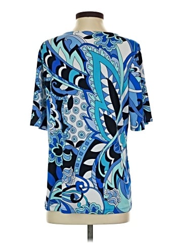 Susan Graver Short Sleeve Blouse (view 2)