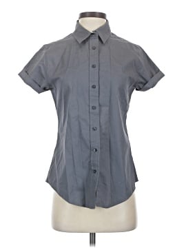 Androgynous Fox Short Sleeve Button Down Shirt