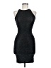 Missguided Metallic Black Cocktail Dress Size 8 - photo 1
