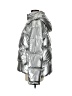 Lattelier 100% Polyester Metallic Silver Snow Jacket Size M - photo 5