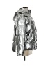 Lattelier 100% Polyester Metallic Silver Snow Jacket Size M - photo 4