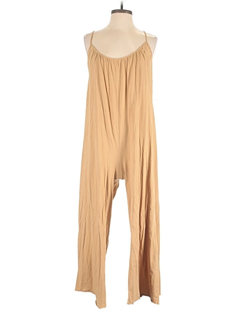 Pre-owned Natural Life Jumpsuit In Tan