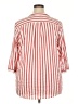 Vero Moda Stripes Red 3/4 Sleeve Button-Down Shirt Size EU 52 / US 22 - photo 2