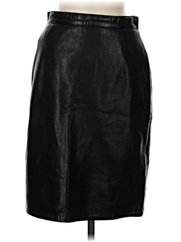 Ann Taylor Leather Skirt (view 1)