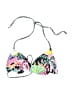 Agua Bendita Print Pink Swimsuit Top Size M (tall) - photo 1