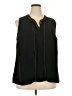 Truly Poppy 100% Polyester Black Sleeveless Blouse Size 2X - photo 1