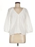 Gap White 3/4 Sleeve Blouse Size M - photo 1