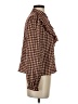Zara Houndstooth Brown Long Sleeve Blouse Size S - photo 4