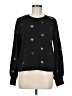 Marled Hearts Black Pullover Sweater Size M - photo 1