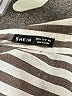 Shein Stripes Gray 3/4 Sleeve Blouse Size 6 - photo 7