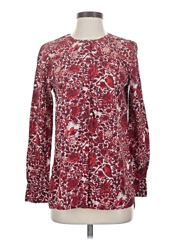 Tory Burch Long Sleeve Silk Top (view 1)