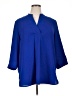Anne Klein 100% Polyester Blue 3/4 Sleeve Blouse Size XL - photo 1