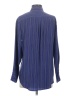 Equipment 100% Silk Stripes Blue Long Sleeve Silk Top Size XS - photo 2