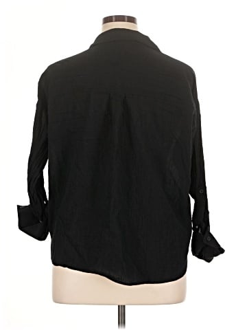 Torrid 3/4 Sleeve Button-Down Shirt (view 2)