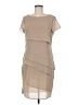 Unbranded 100% Polyester Solid Tan Cocktail Dress Size M - photo 1