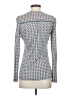 Tory Burch Houndstooth Blue Long Sleeve Blouse Size S - photo 2