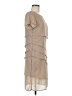 Unbranded 100% Polyester Solid Tan Cocktail Dress Size M - photo 4