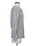 Tory Burch Houndstooth Blue Long Sleeve Blouse Size S - photo 4