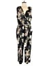 Kaileigh Floral Black Jumpsuit Size 1X - photo 1