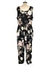 Kaileigh Floral Black Jumpsuit Size 1X - photo 2
