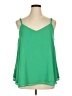Torrid 100% Polyester Green Sleeveless Blouse Size 1X (1) - photo 1