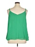 Torrid 100% Polyester Green Sleeveless Blouse Size 1X (1) - photo 2