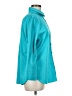 Chico's Teal 3/4 Sleeve Button-Down Shirt Size Med (1.5) - photo 4