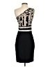 BCBGMAXAZRIA Graphic Black Cocktail Dress Size XS - photo 2
