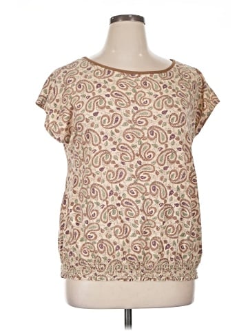 Lauren by Ralph Lauren Short Sleeve Blouse (view 1)