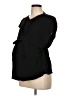 Massimo Dutti 100% Viscose Black Short Sleeve Blouse Size L - photo 1
