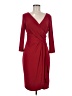 Chaps Burgundy Cocktail Dress Size M - photo 1